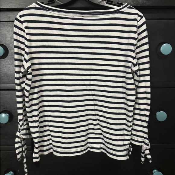 J. Crew 3/4 Sleeved Boatneck Tee with Accent Ties, Size S - Picture 9 of 12